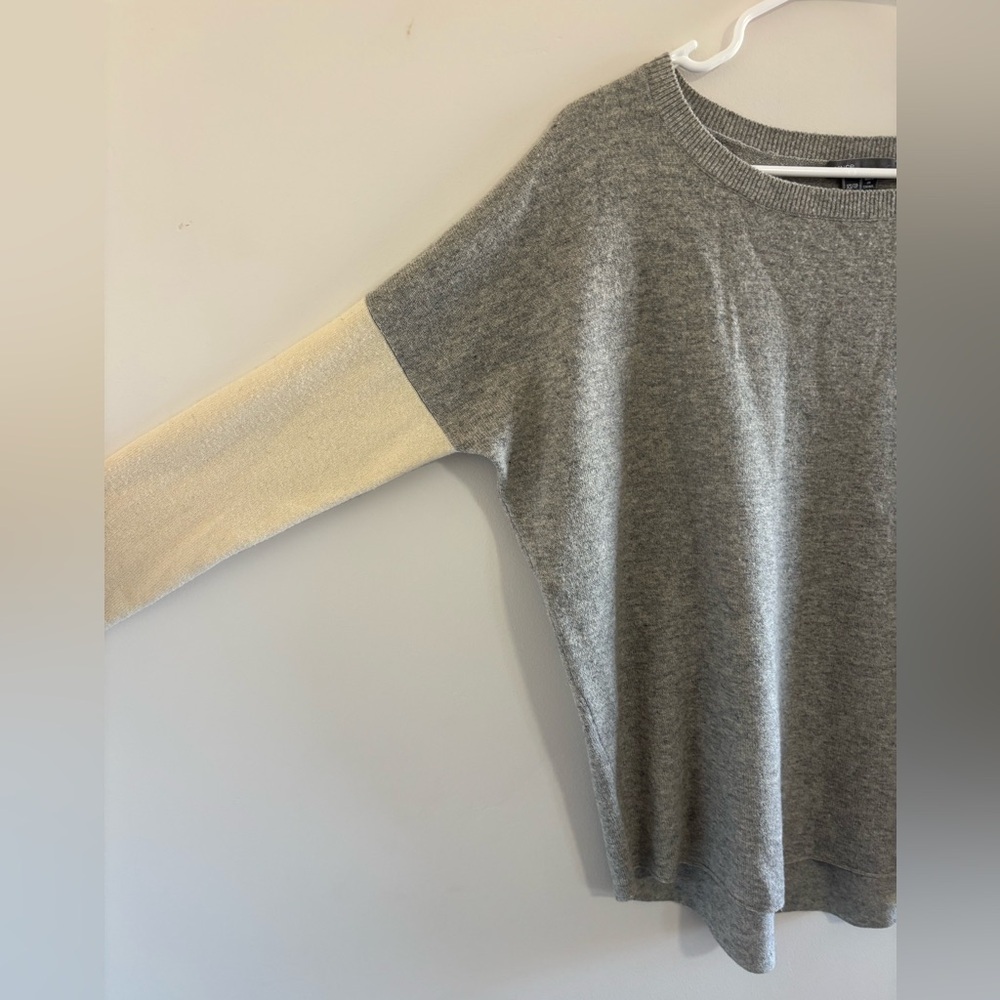 VINCE Color Block Boat Neck Sweater Size XS Wool & Cashmere - Picture 3 of 6